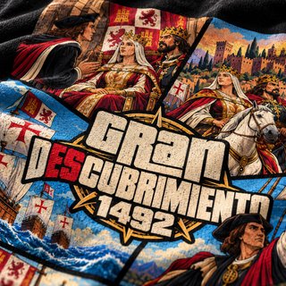 Camiseta BRAVURA Gran Descubrimiento negra nueva