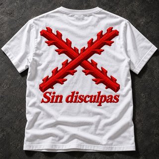 Camiseta BRAVURA Sin Disculpas blanca nueva