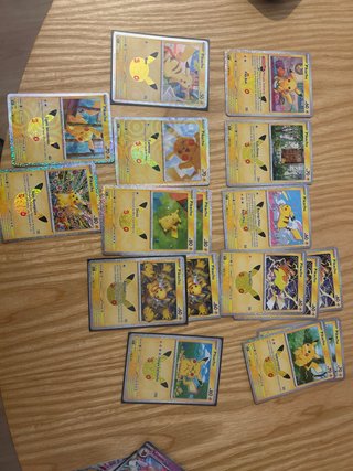Lote Cartas Pokémon Pikachu 30 Aniversario