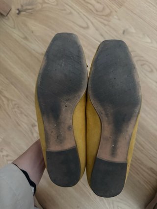 Mocasines Zara mostaza lazo T.36
