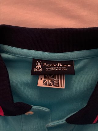 Polo Psycho Bunny Azul Claro Talla XL