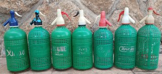 Lote de 7 Botellas de Sifón Antiguas