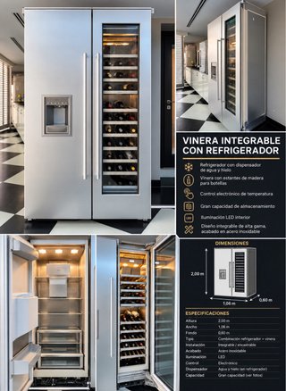 Refrigerador con Vinera Gaggenau
