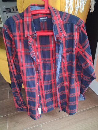 Camisa de cuadros A Produkt hombre