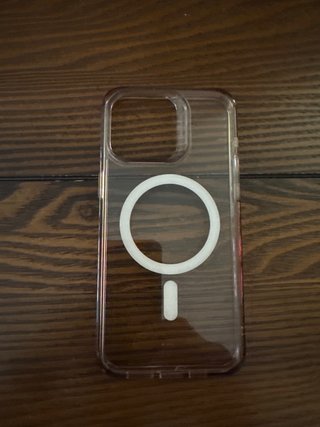 Carcasa Iphone 15 pro max transparente con carga