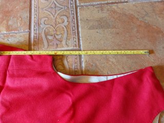 Cubrevesta medieval artesanal nuevo