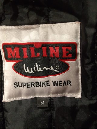 Chaqueta de Moto Miline Negra y Gris