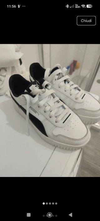 Scarpe da tennis Puma bianche e nere