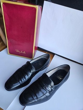 Manoletinas de Piel Paco Milán Negras Talla 42