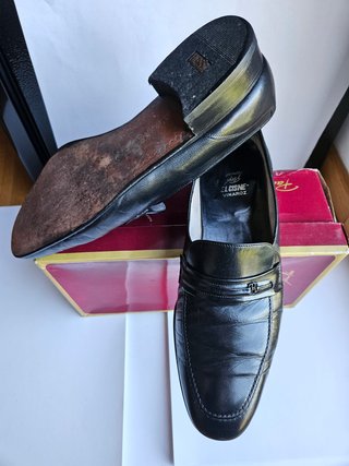Manoletinas de Piel Paco Milán Negras Talla 42