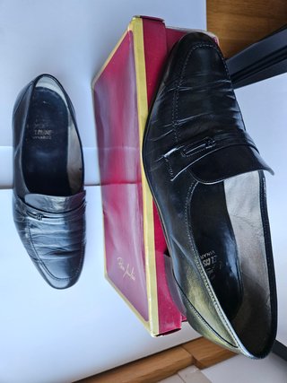 Manoletinas de Piel Paco Milán Negras Talla 42