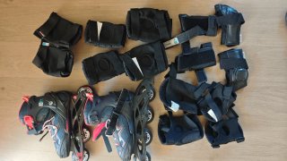 Patines Infantiles Talla 35-38 + Protecciones