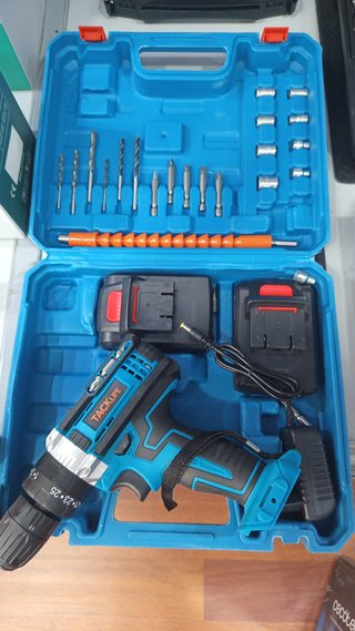 Taladro Percutor TACKLIFE PCD04B 18V + Accesorios