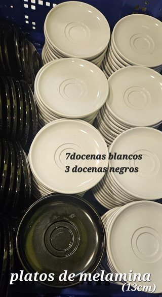 Lote de 120 Platos de Melamina (13cm)