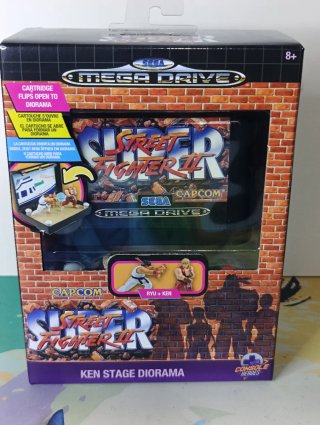 Street Fighter II Ken Stage Diorama Mega Drive
