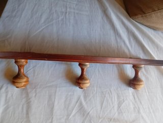 Perchero madera 48x12 cm para pintar o restaurar