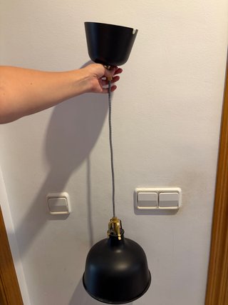 Lámpara de techo IKEA negra