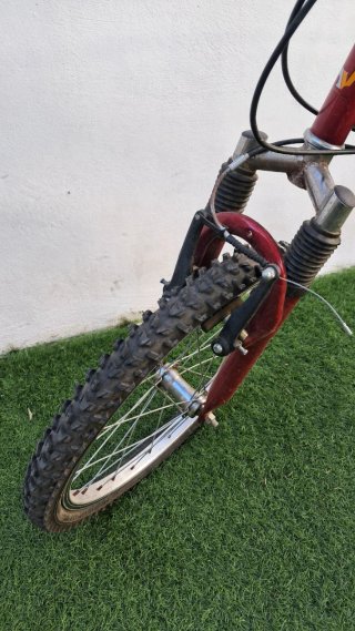 Bicicleta Plegable Mountain Bike Roja