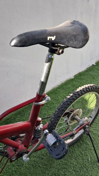 Bicicleta Plegable Mountain Bike Roja