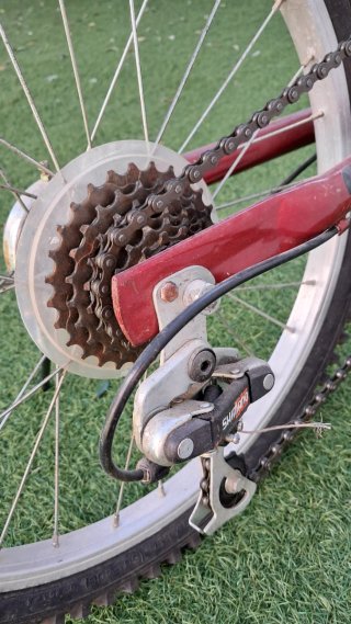 Bicicleta Plegable Mountain Bike Roja