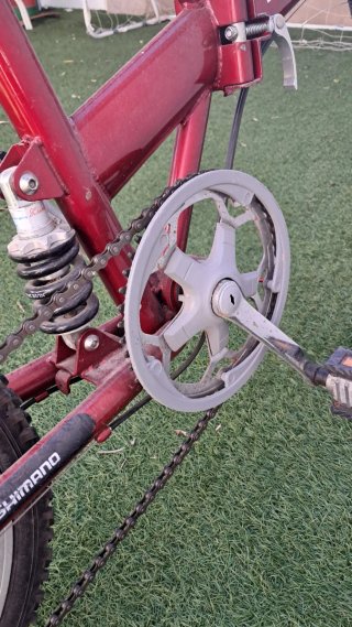 Bicicleta Plegable Mountain Bike Roja
