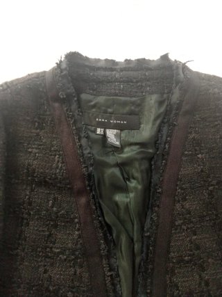 Chaqueta Zara Mujer Negra Talla 44