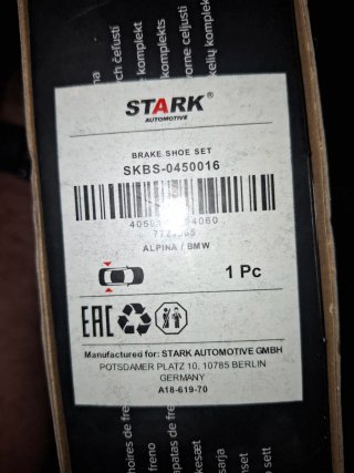 Pastillas  de Freno manoTraseras para BMW X3