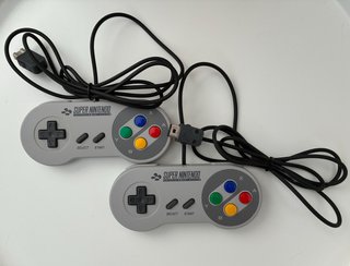 2 Mandos Originales Super Nintendo SNES Mini
