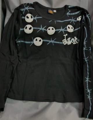 Camiseta Nightmare Before Christmas Negra Talla S