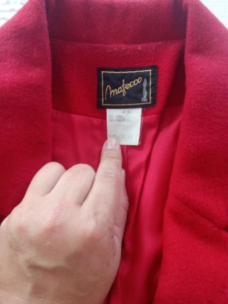 Chaqueta roja mujer