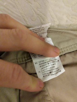 Benetton Pantalone Chino Beige Taglia 44