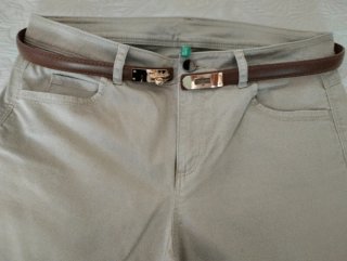 Benetton Pantalone Chino Beige Taglia 44