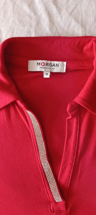 Polo Rojo Morgan Talla M