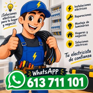 613711101  Electricista, manitas,en su casa en med