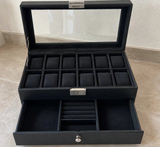 Caja organizadora de relojes SONGMICS JWB012B03