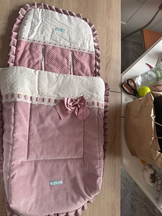 Saco para silla de paseo rosa
