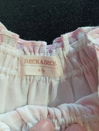 Vestido de Niña Rosa a Rayas
