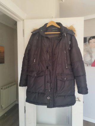 Anorak Zara Hombre Negro