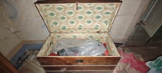 Baúl de madera antiguo