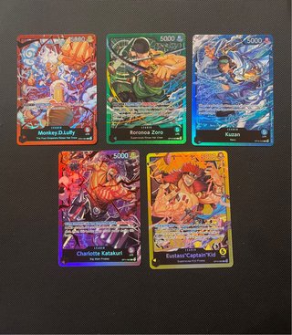 Set 5 Carte Leader One Piece