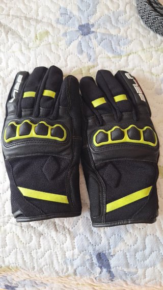Guantes Bell Moto Hombre Negro/Amarillo