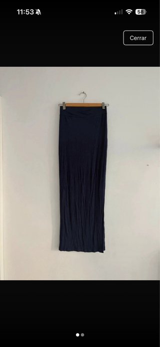 Falda larga azul oscuro