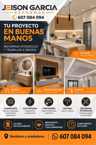 Reformas de Baños, Cocinas y Montaje de Muebles