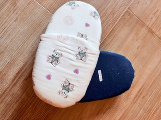 Pantufa com ursinhos e corações