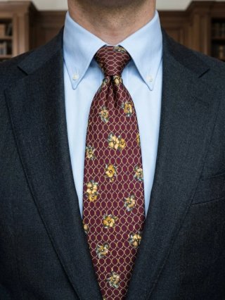 Cravatta Gucci Seta Vintage con Cartellino