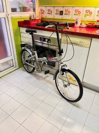 Bicicleta Plegable Runfit Plateada
