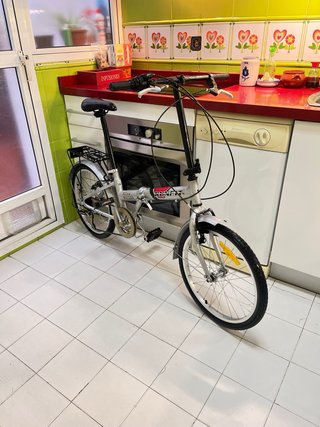 Bicicleta Plegable Runfit Plateada