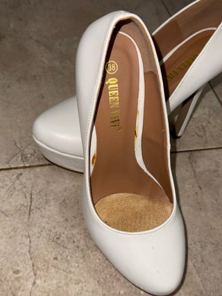 Zapatos de Tacón con Plataforma Blancos