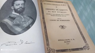 Libro Amadeo de Saboya 1940mas de 250 páginas.