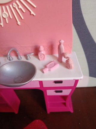 Mobile Bagno Barbie con Sedia